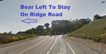 Ridge Road through the park