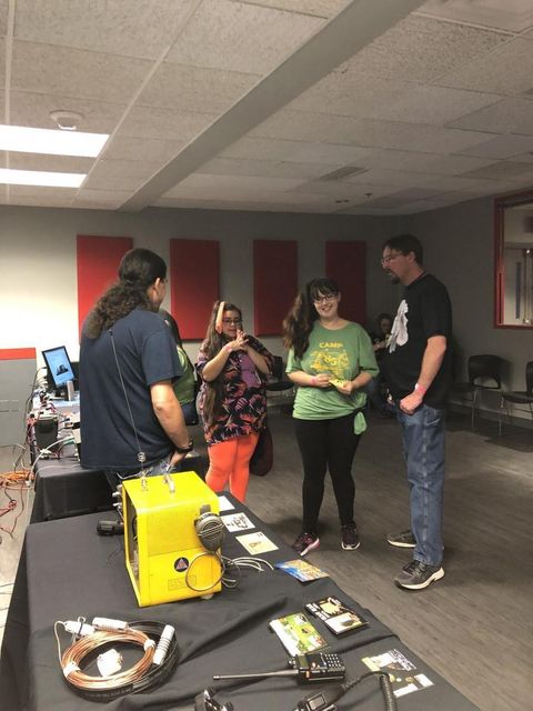 SCARC crew at the Carnegie Science Center adult night demo