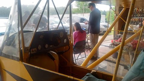 Hanging out in the hanger for Lewis & Clark WVA event