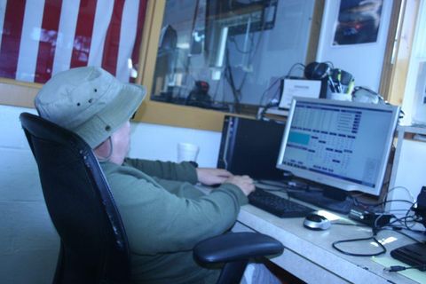 Dave WQ3T running CW during Field Day